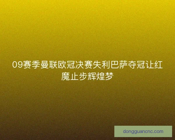 09赛季曼联欧冠决赛失利巴萨夺冠让红魔止步辉煌梦